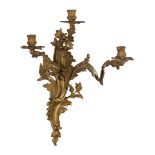 COPPIA DI APPLIQUE IN BRONZO DORATO, XIX-XX SECOLO