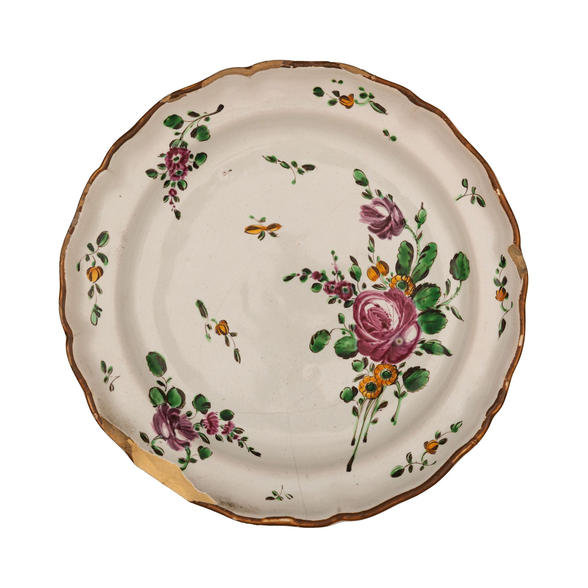 SEI PIATTI IN MAIOLICA POLICROMA, FABBRICA CASALI E CALLEGARI, PESARO, 1787-1810 - Bild 2 aus 6