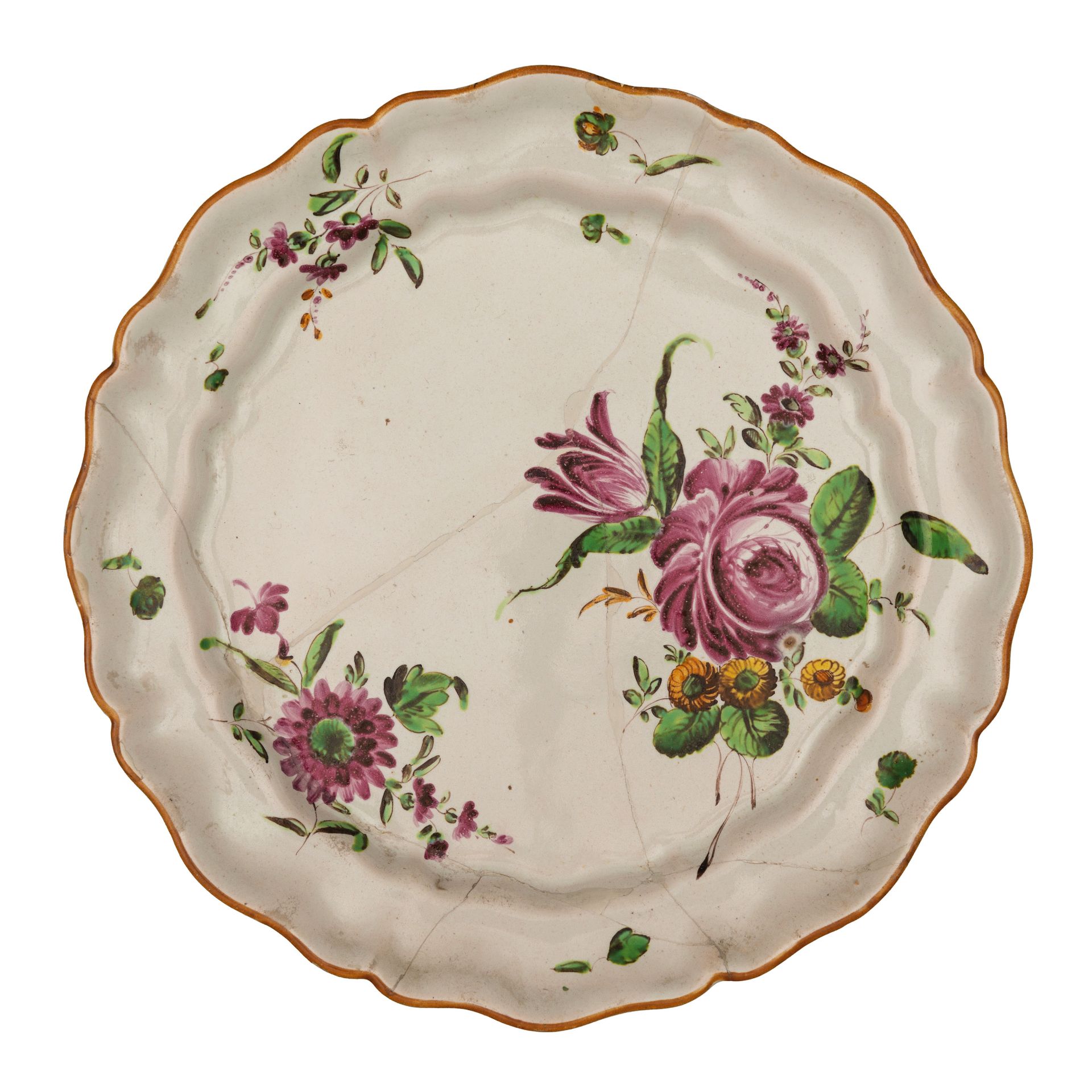 SEI PIATTI IN MAIOLICA POLICROMA, FABBRICA CASALI E CALLEGARI, PESARO, 1787-1810 - Bild 6 aus 6