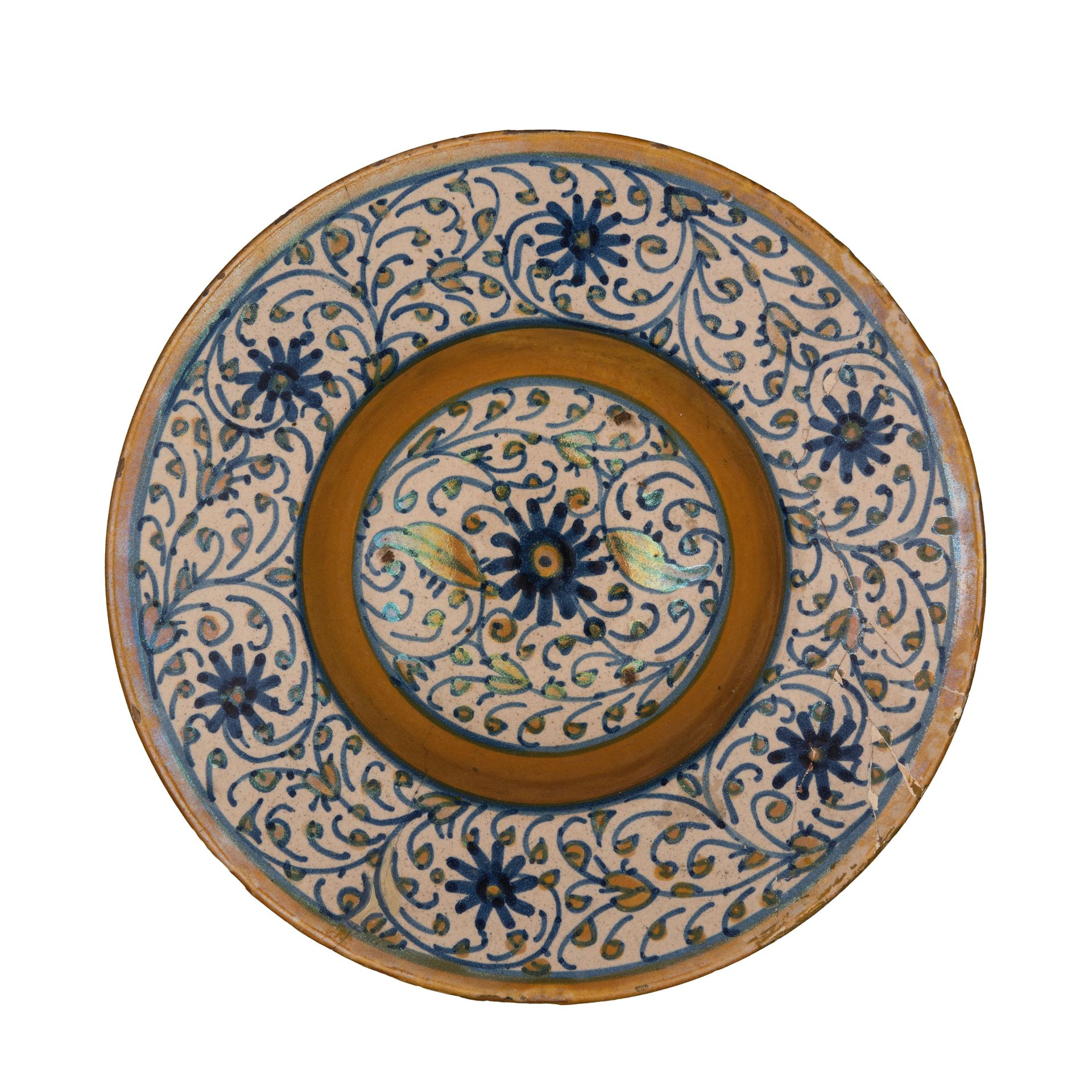 DUE TONDINI IN MAIOLICA LUSTRATA, FORNACE DI DERUTA, CIRCA 1550 - Bild 2 aus 2