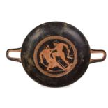 KYLIX IN TERRACOTTA POLICROMA, FORNACE DEL XIX-XX SECOLO