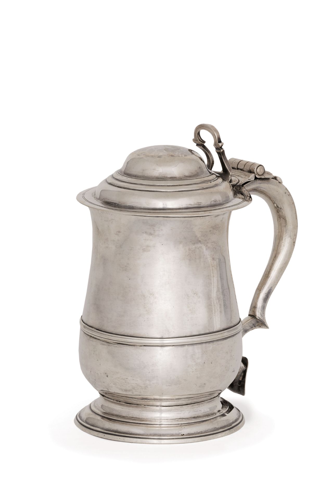 TANKARD IN ARGENTO, LONDRA, 1749, ORAFO W. SHAW & W. PRIEST