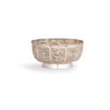 BOWL IN ARGENTO, CINA, CANTON 1850-1885