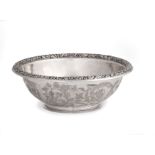 BOWL IN ARGENTO, SICILIA, XIX SECOLO