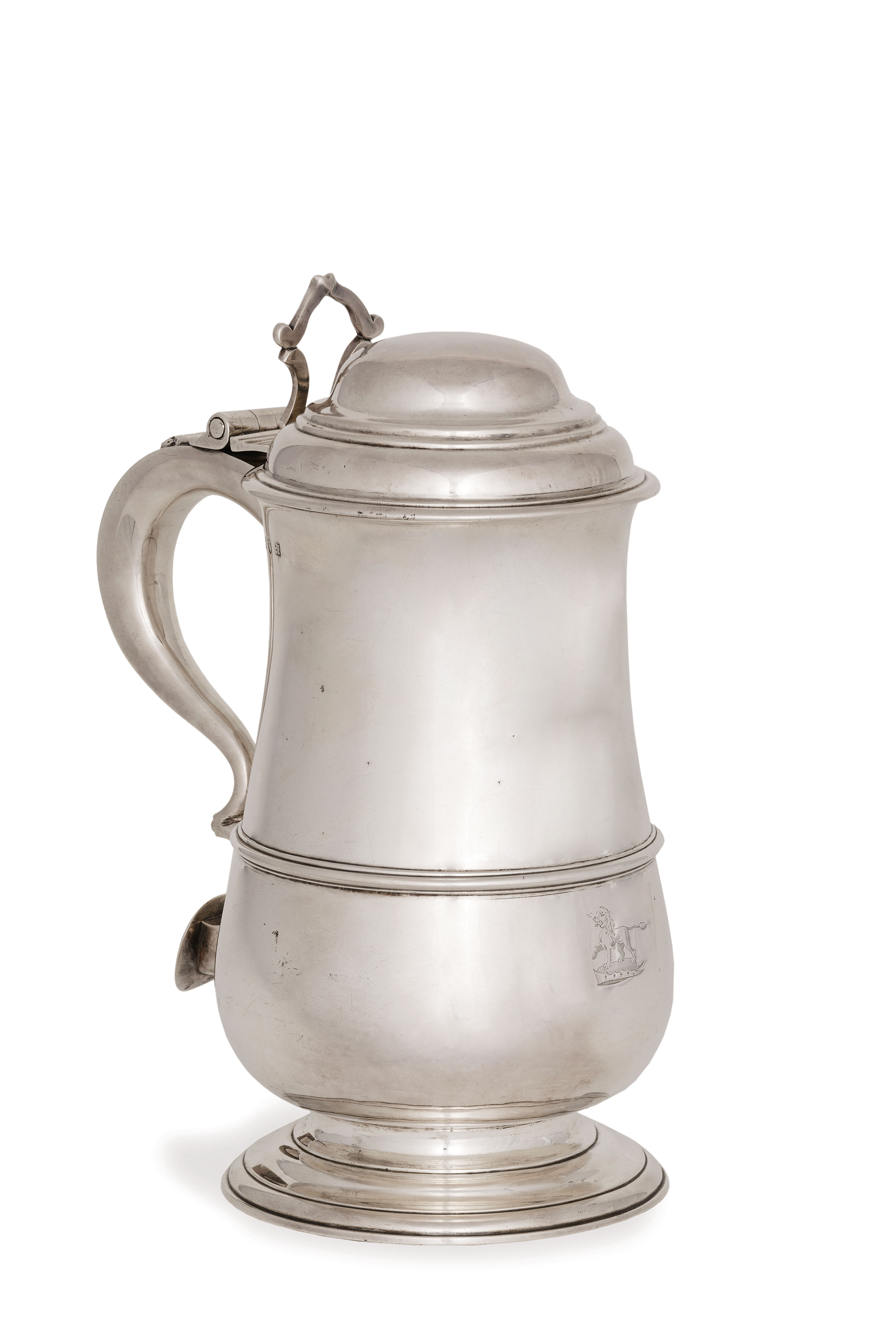 GRANDE TANKARD IN ARGENTO, LONDRA, 1763, ORAFO J. ROBINSON II - Image 2 of 2