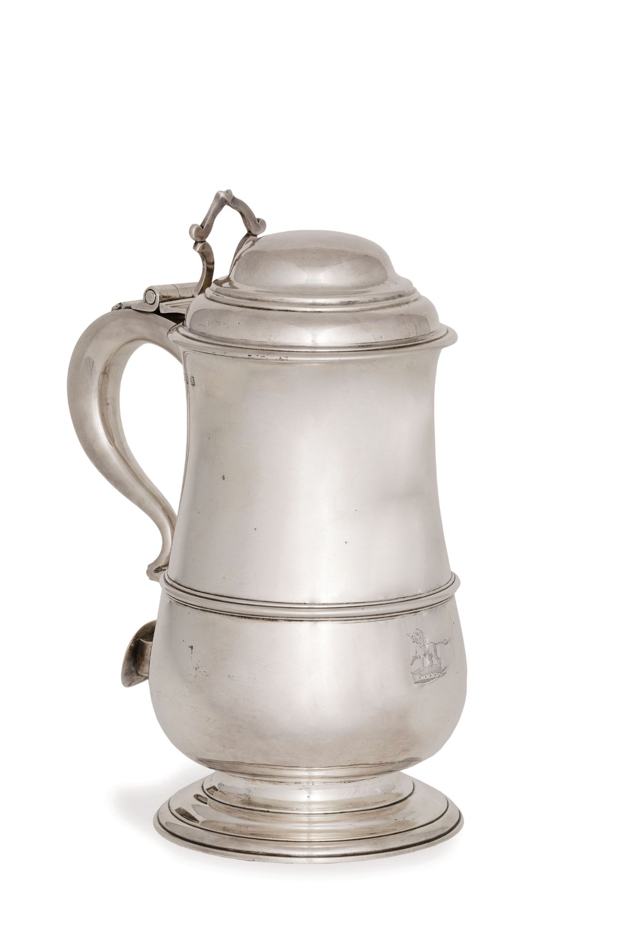 GRANDE TANKARD IN ARGENTO, LONDRA, 1763, ORAFO J. ROBINSON II - Bild 2 aus 2