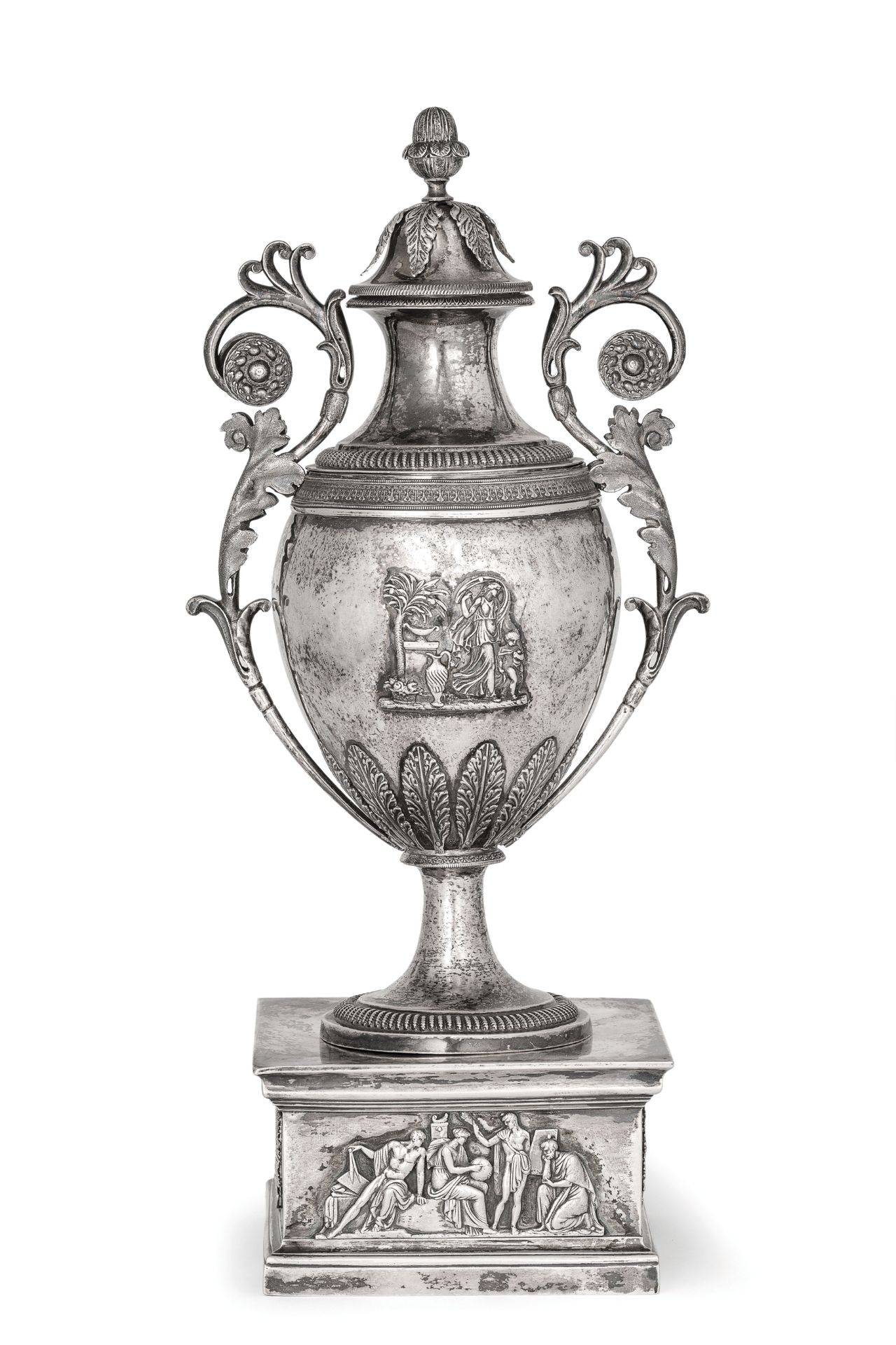 VASO IN ARGENTO, PADOVA, XIX SECOLO, ORAFO L. MERLO