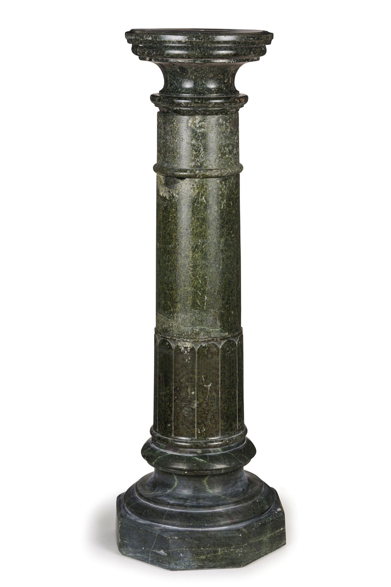 COLONNA IN MARMO VERDE, XIX-XX SECOLO