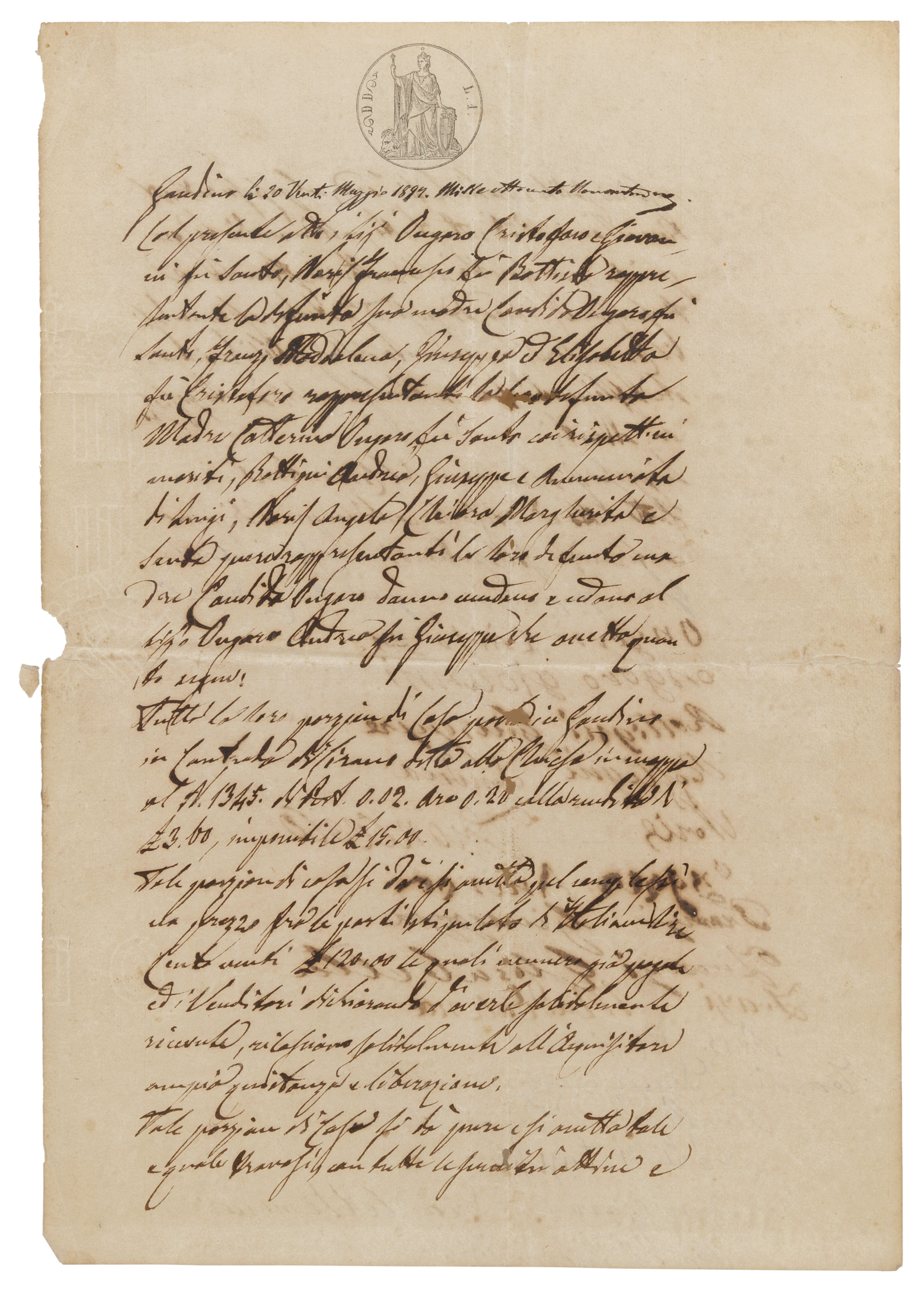 DOCUMENTO, XIX SECOLO