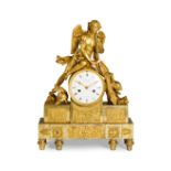 OROLOGIO D'APPOGGIO IN BRONZO DORATO, FRANCIA, 1810 CIRCA