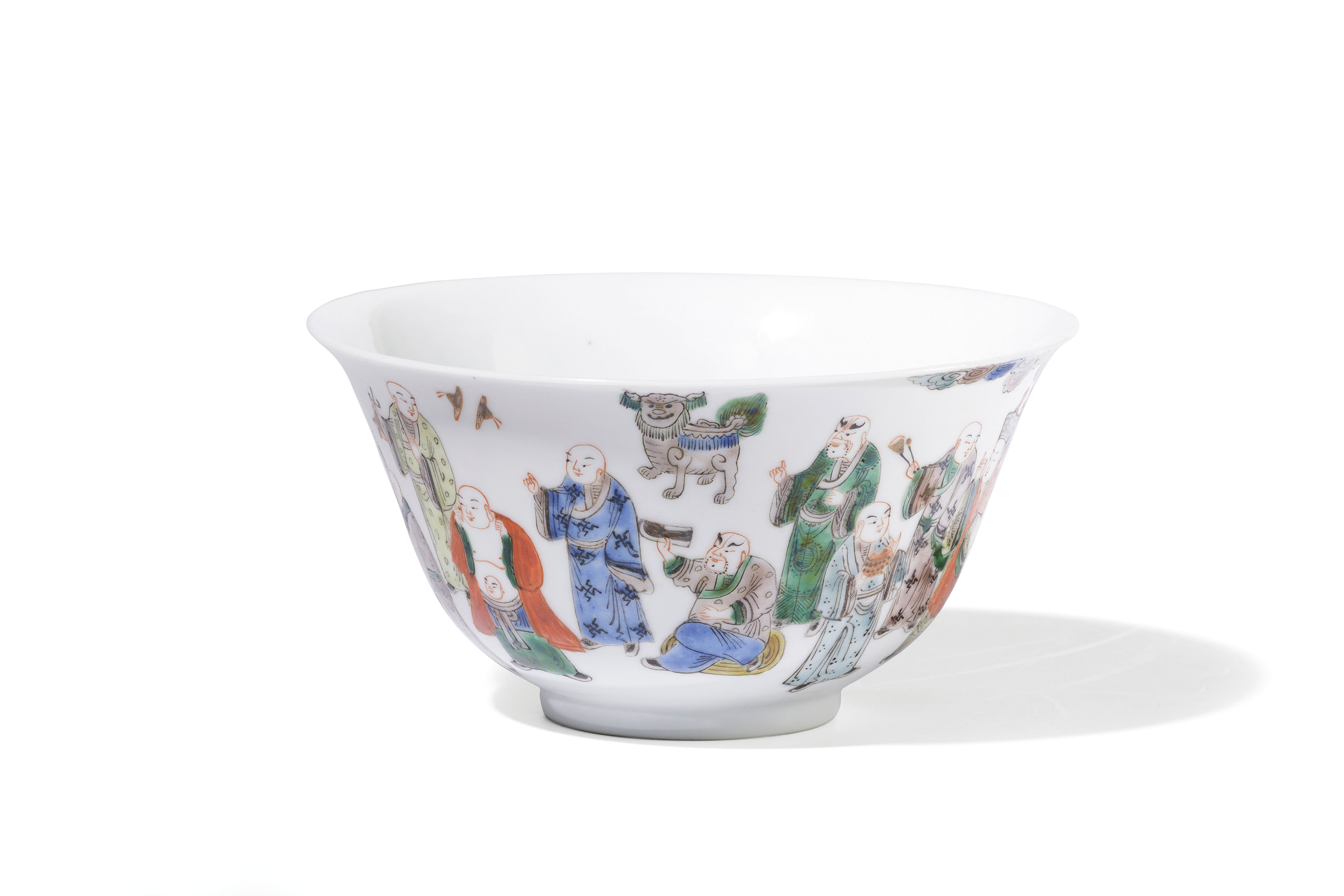 A FAMILLE VERTE PORCELAIN BOWL, CHINA, 19TH CENTURY, FOUR CHARACTER MARK AT THE BASE - Image 3 of 5