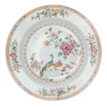 A FAMILLE ROSE PORCELAIN SOUP PLATE, CHINA, 18TH CENTURY