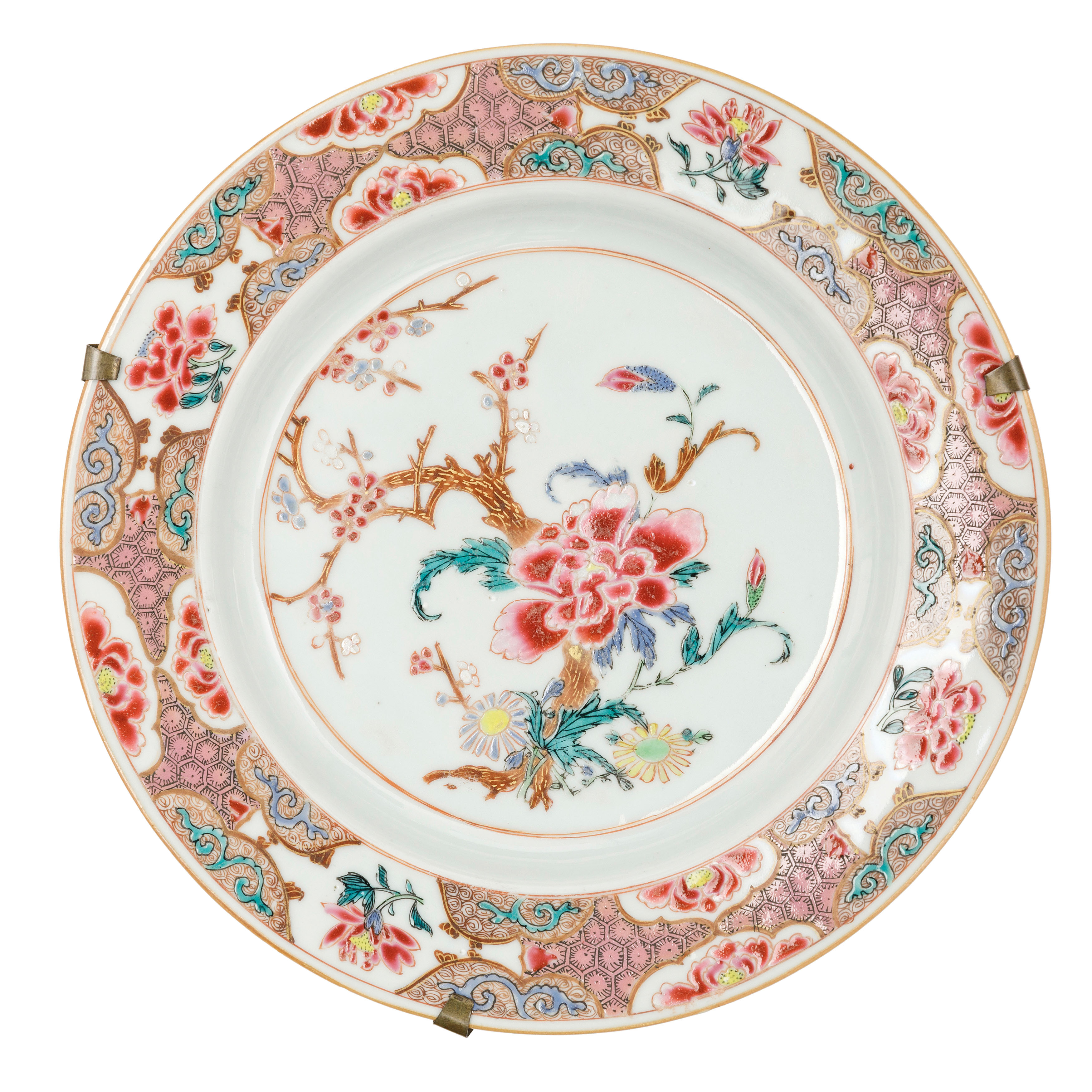 SIX DIFFERENT FAMILLE ROSE PORCELAIN DISHES, CHINA, MIDDLE 18TH CENTURY (6) - Image 3 of 6