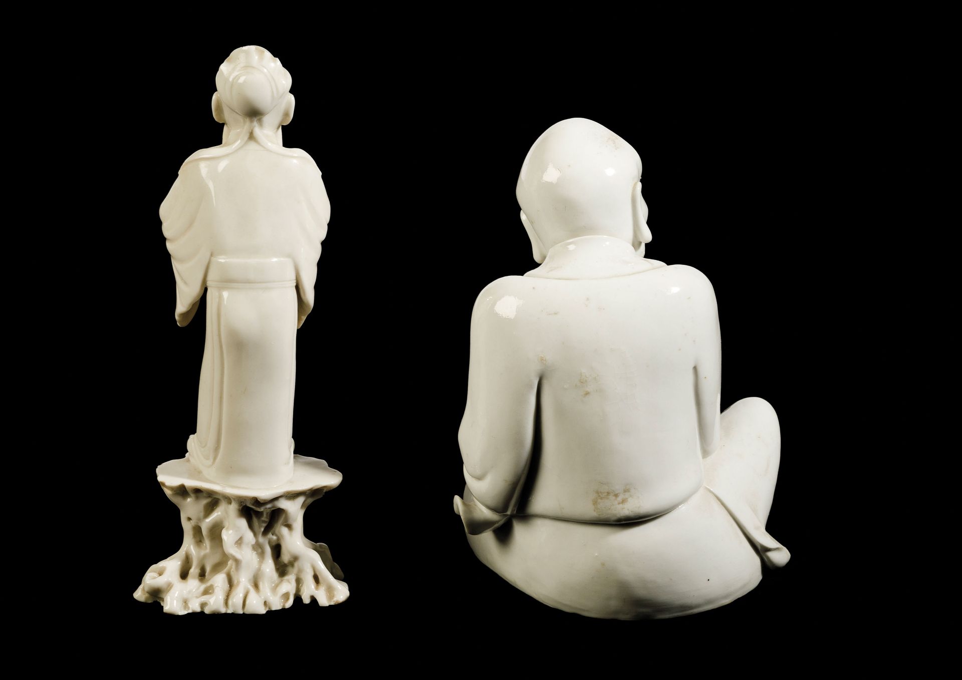 TWO BLANC-DE-CHINE PORCELAIN FIGURES, CHINA, 19TH-20TH CENTURY (2) - Bild 2 aus 2