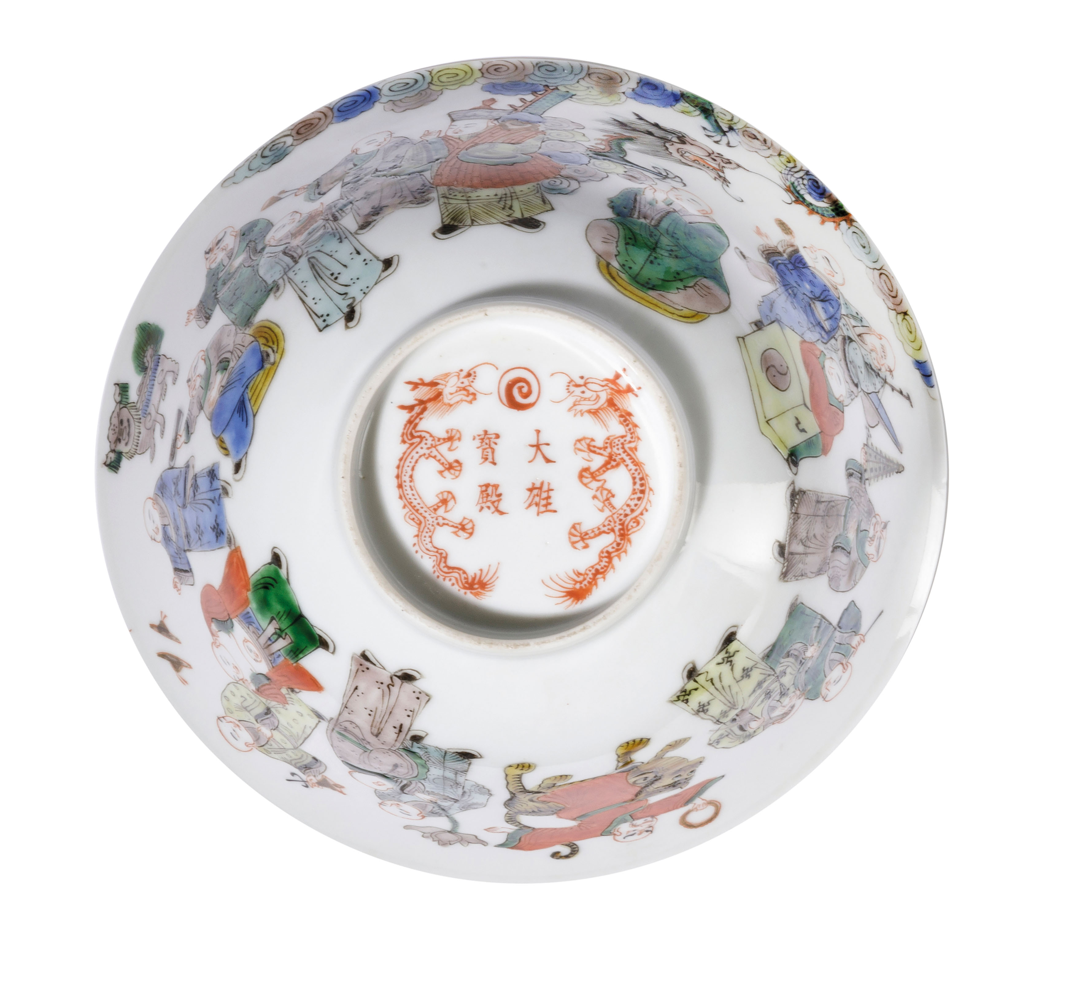 A FAMILLE VERTE PORCELAIN BOWL, CHINA, 19TH CENTURY, FOUR CHARACTER MARK AT THE BASE - Image 5 of 5