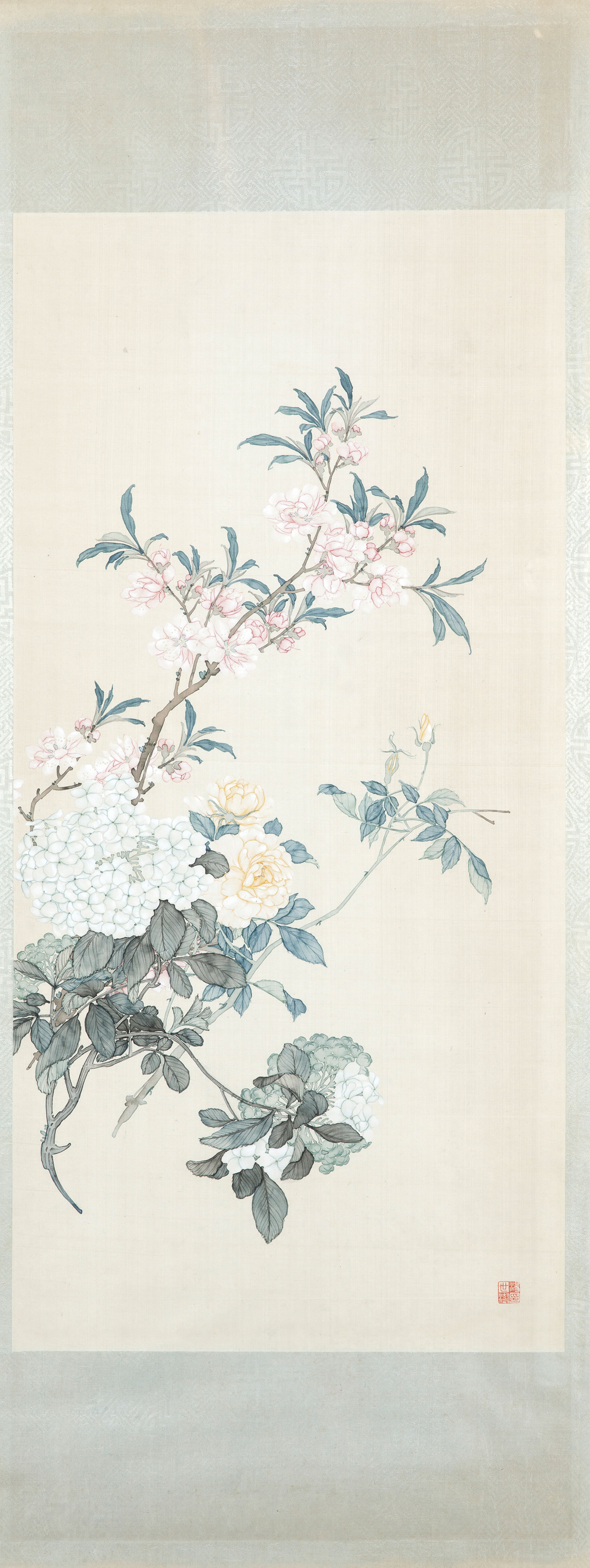 TWO FRAMED SILK PAINTINGS, CHINA, 19TH-20TH CENTURY (2)