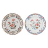 TWO FAMILLE ROSE PORCELAIN DISHES, CHINA, 18TH CENTURY (1740 CIRCA) (2)