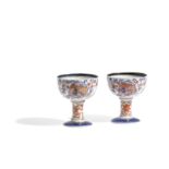 TWO IMARI PORCELAIN STEM CUPS, CHINA, 18TH CENTURY (2)