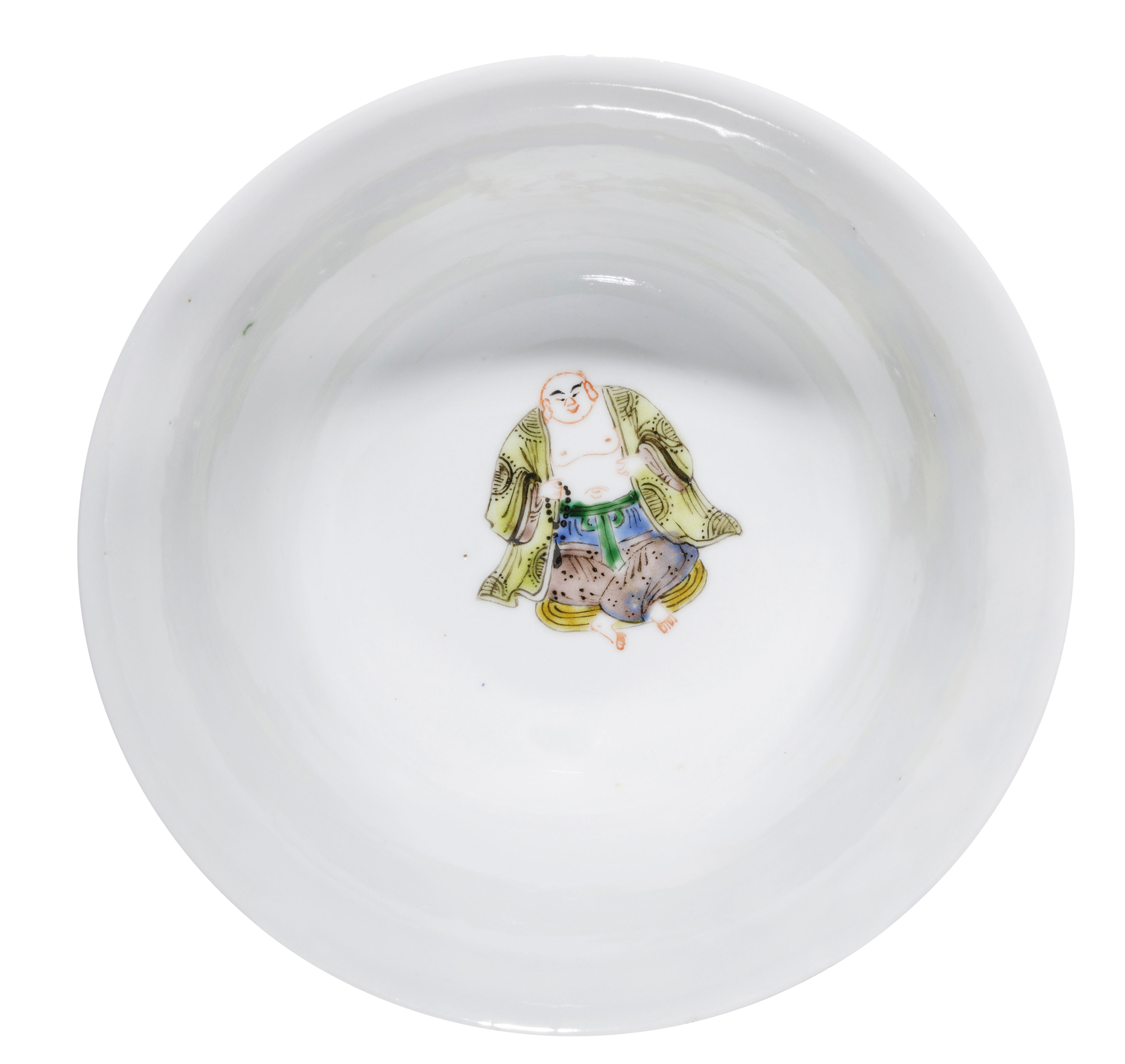 A FAMILLE VERTE PORCELAIN BOWL, CHINA, 19TH CENTURY, FOUR CHARACTER MARK AT THE BASE - Image 4 of 5