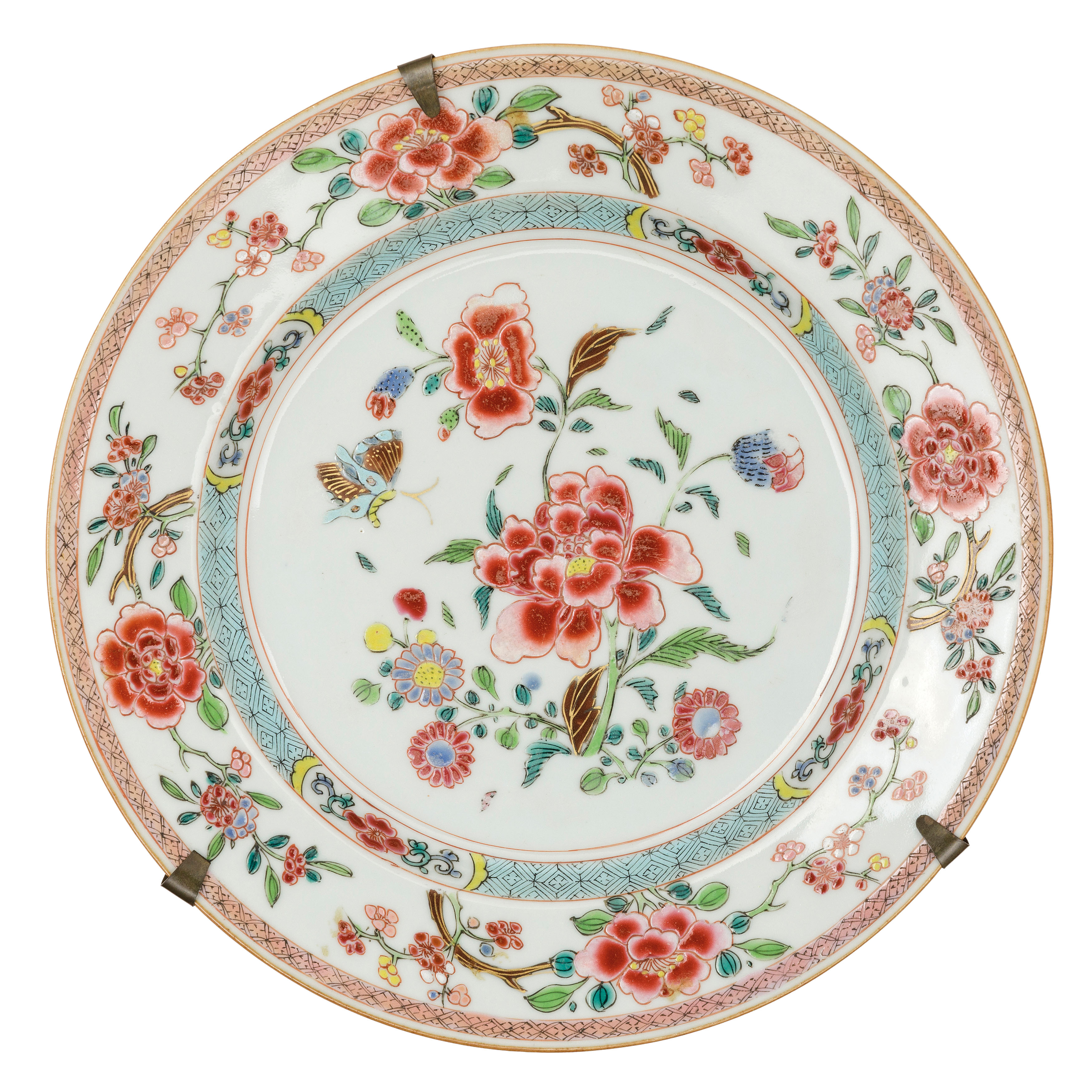 SIX DIFFERENT FAMILLE ROSE PORCELAIN DISHES, CHINA, MIDDLE 18TH CENTURY (6) - Image 2 of 6