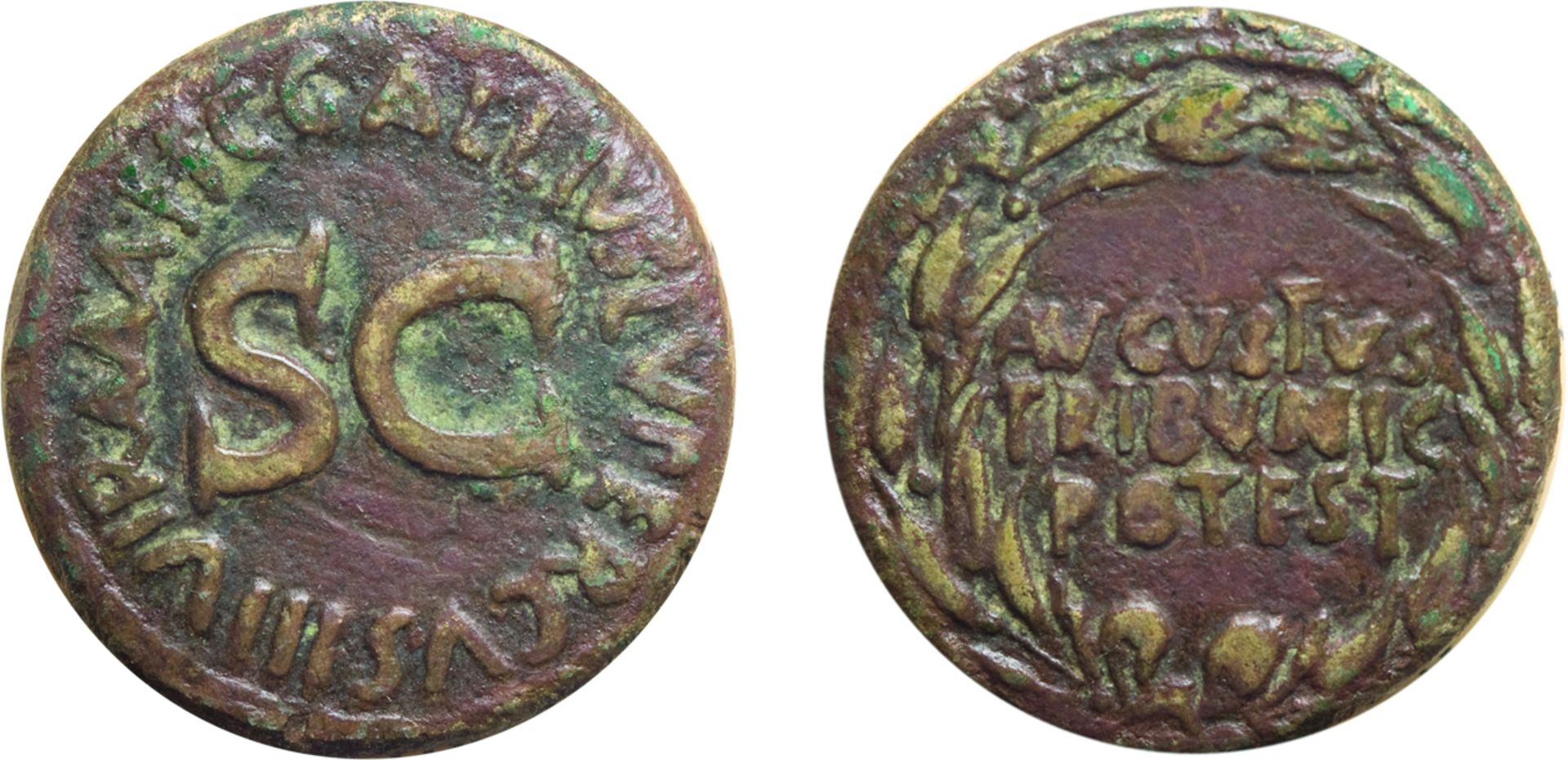 MONETE ROMANE IMPERIALI. AUGUSTO (27 a.C.- 14 d.C.). DUPONDIO