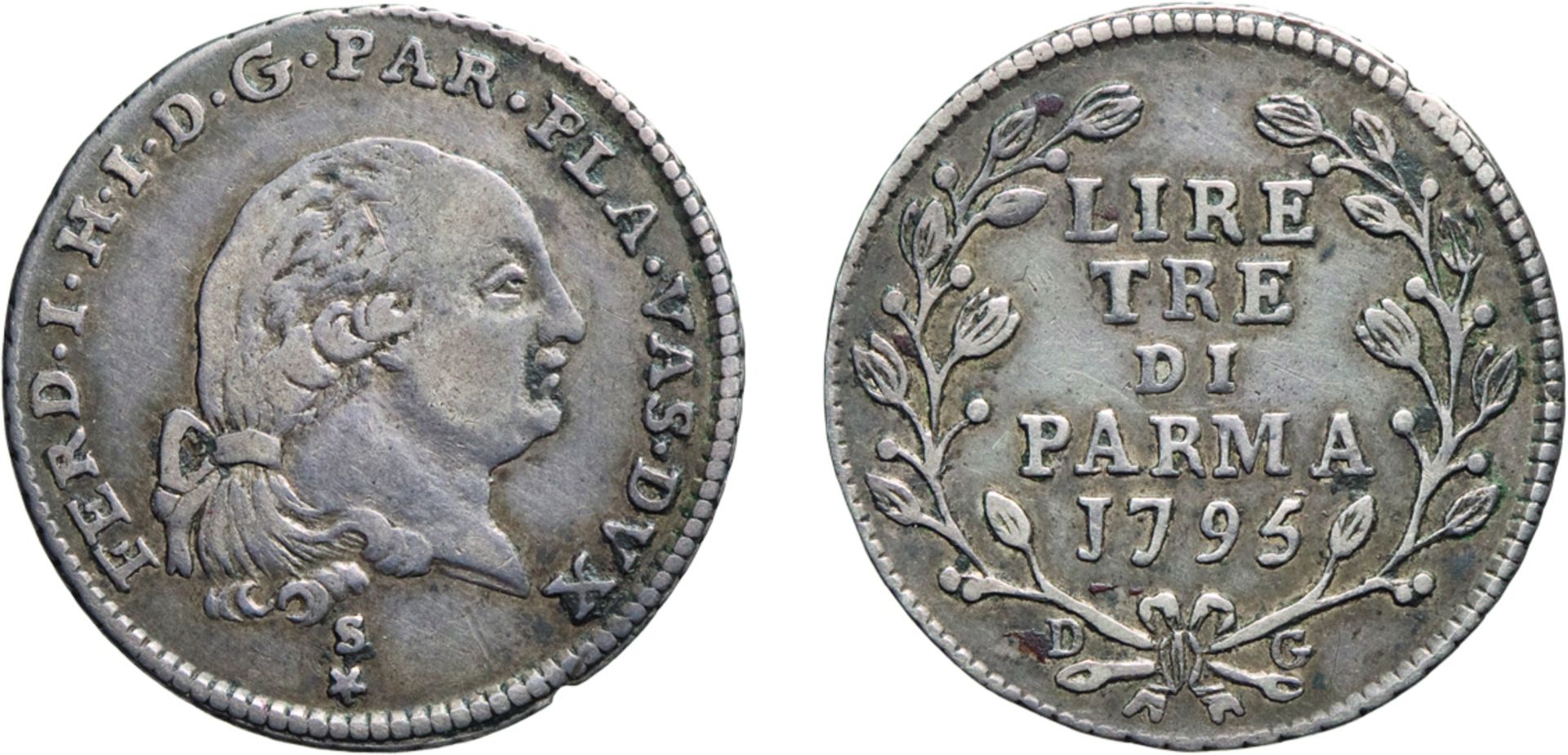 ZECCHE ITALIANE. PARMA. FERDINANDO DI BORBONE (1765-1802). 3 LIRE 1795