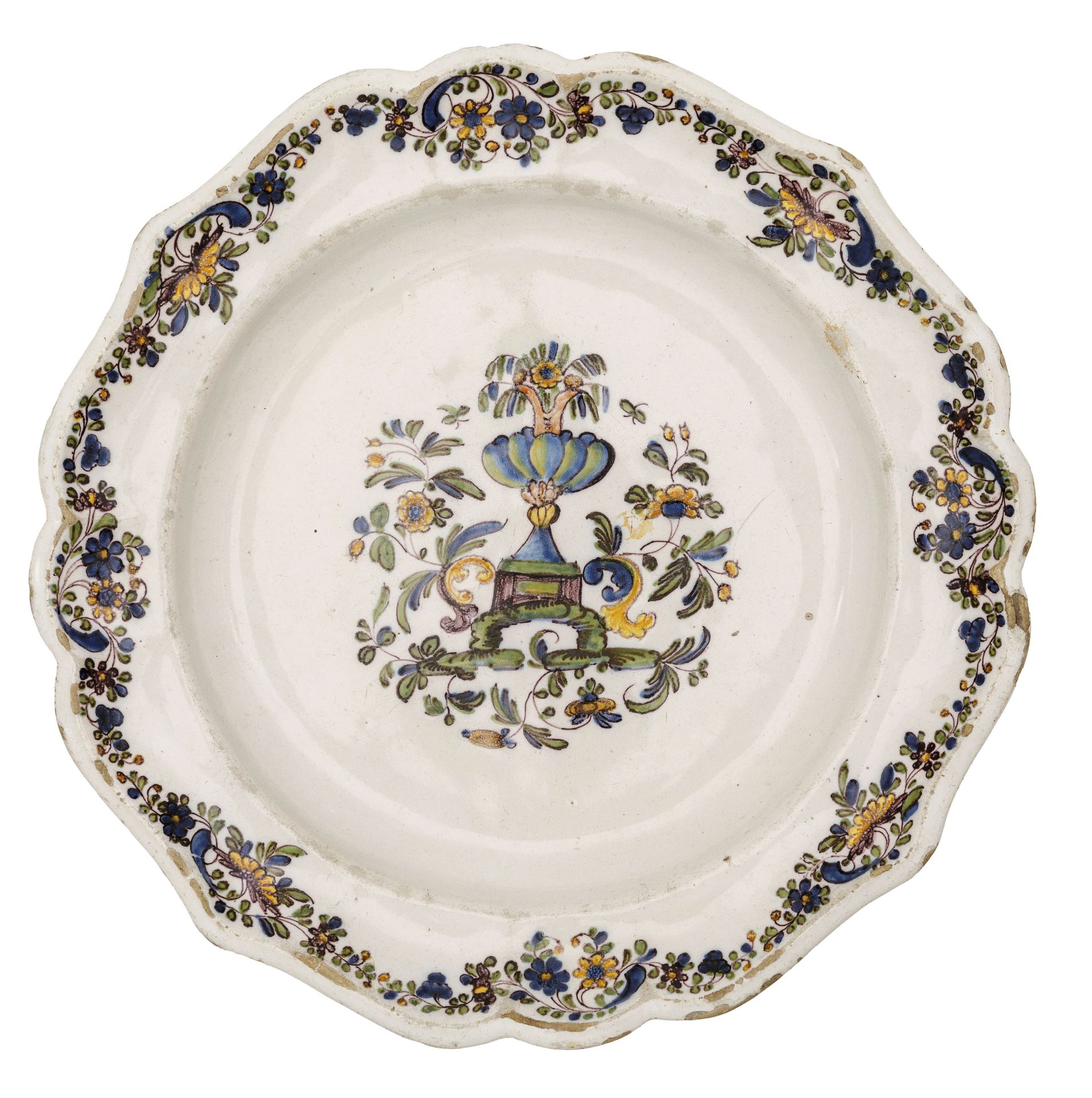 PIATTO IN MAIOLICA POLICROMA, MANIFATTURA ANTONIBON, NOVE DI BASSANO, CIRCA 1780