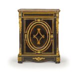 CREDENZA IN LEGNO EBANIZZATO E BRONZO DORATO, FRANCIA, XIX SECOLO