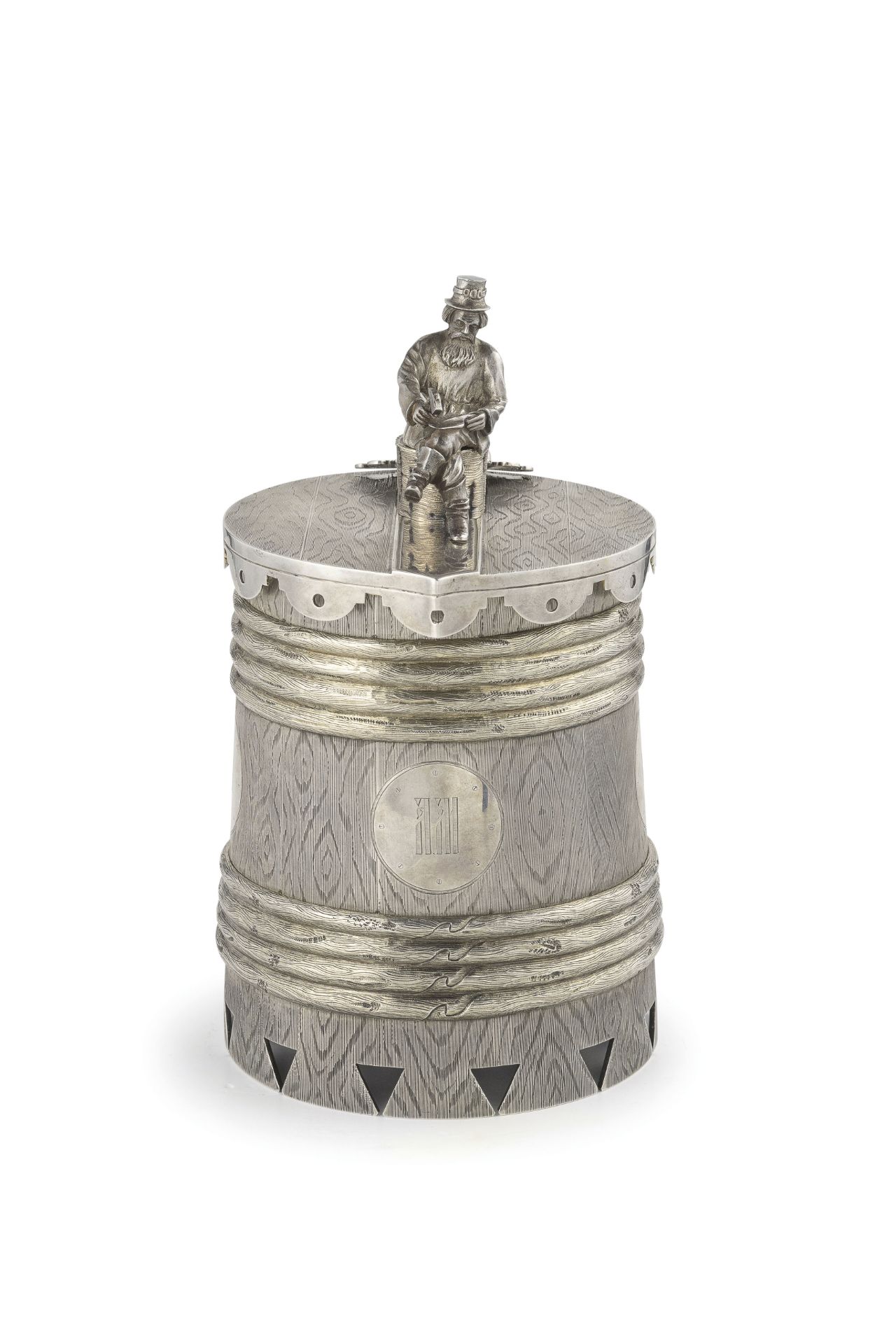 TANKARD IN ARGENTO DORATO, SAN PIETROBURGO, 1867, ORAFO A.Y. SOKOLOV - Image 3 of 4