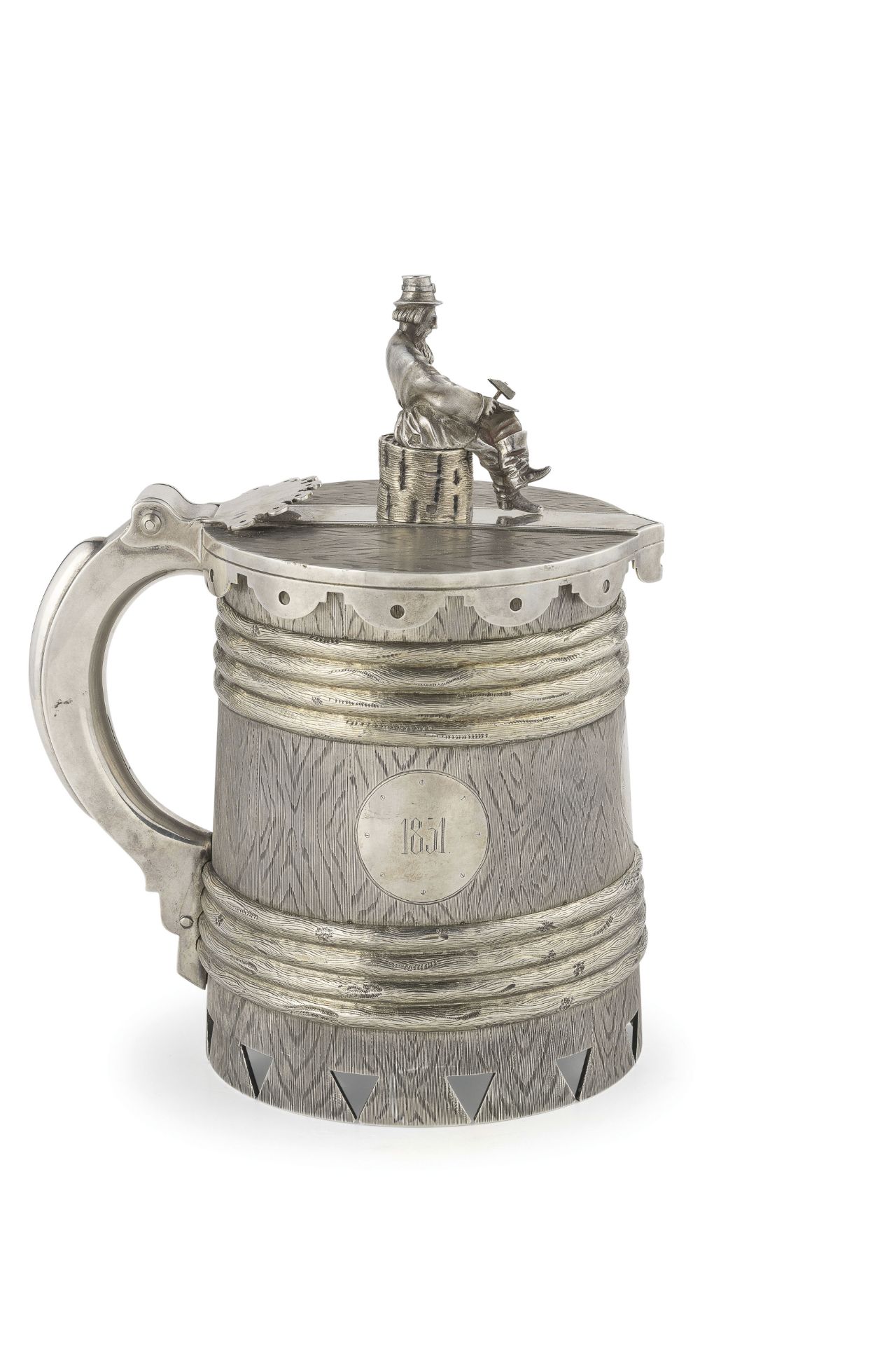 TANKARD IN ARGENTO DORATO, SAN PIETROBURGO, 1867, ORAFO A.Y. SOKOLOV