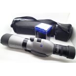 Carl Zeiss Diascope 65T FL with a 15x - 45x zoom eyepiece and a Zeiss 23x eyepiece boxed