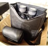 Chinon RB binoculars 10 - 50 x 60 RB zoom in bag and Chinon RB compact zoom 8 - 17 x 25 RB in bag