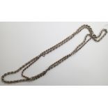 Two 925 silver rope link chains 23g