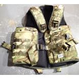 Military type camouflage body jacket