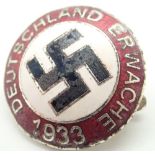 German Swastika enamel badge