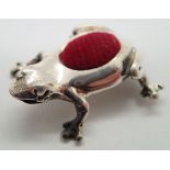 925 silver frog pin cushion