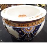 Ceramic Chinese goldfish bowl (please see condition report) CONDITION REPORT: Chip