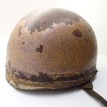 Vintage Paratroopers safety helmet with original leather lining