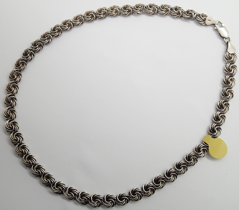 Silver fancy link chain L: 40 cm CONDITION REPORT: Weight = 14g