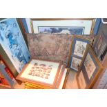 Collection of framed and glazed pictures and prints