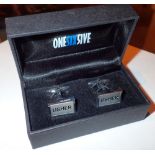 Pair of boxed cufflinks