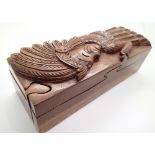 Indian wooden puzzle box L: 24 cm