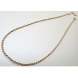 9ct yellow gold rope twist chain L: 45 cm 2.