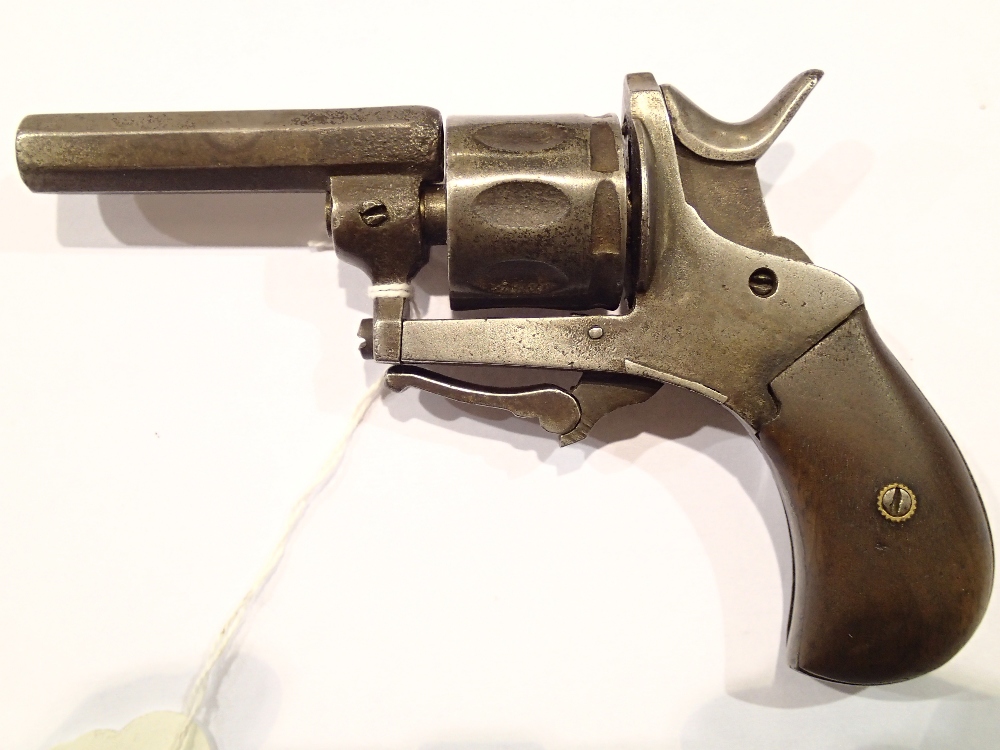 Antique rim fire muff pocket revolver with folding trigger L: 12 cm - Image 2 of 2