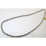 Vintage solid silver rope chain L: 40 cm CONDITION REPORT: Weight = 20g