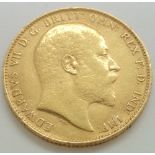 Edward VII 1902 full sovereign George and Dragon verso