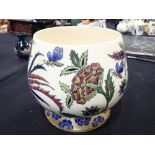 Large Zsolnay Pecs patterned bowl H: 23 cm CONDITION REPORT: Major crack to base and