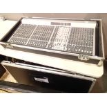 Phonic 4243 30 channel mixing desk with flight case and user manual in working order (power supply