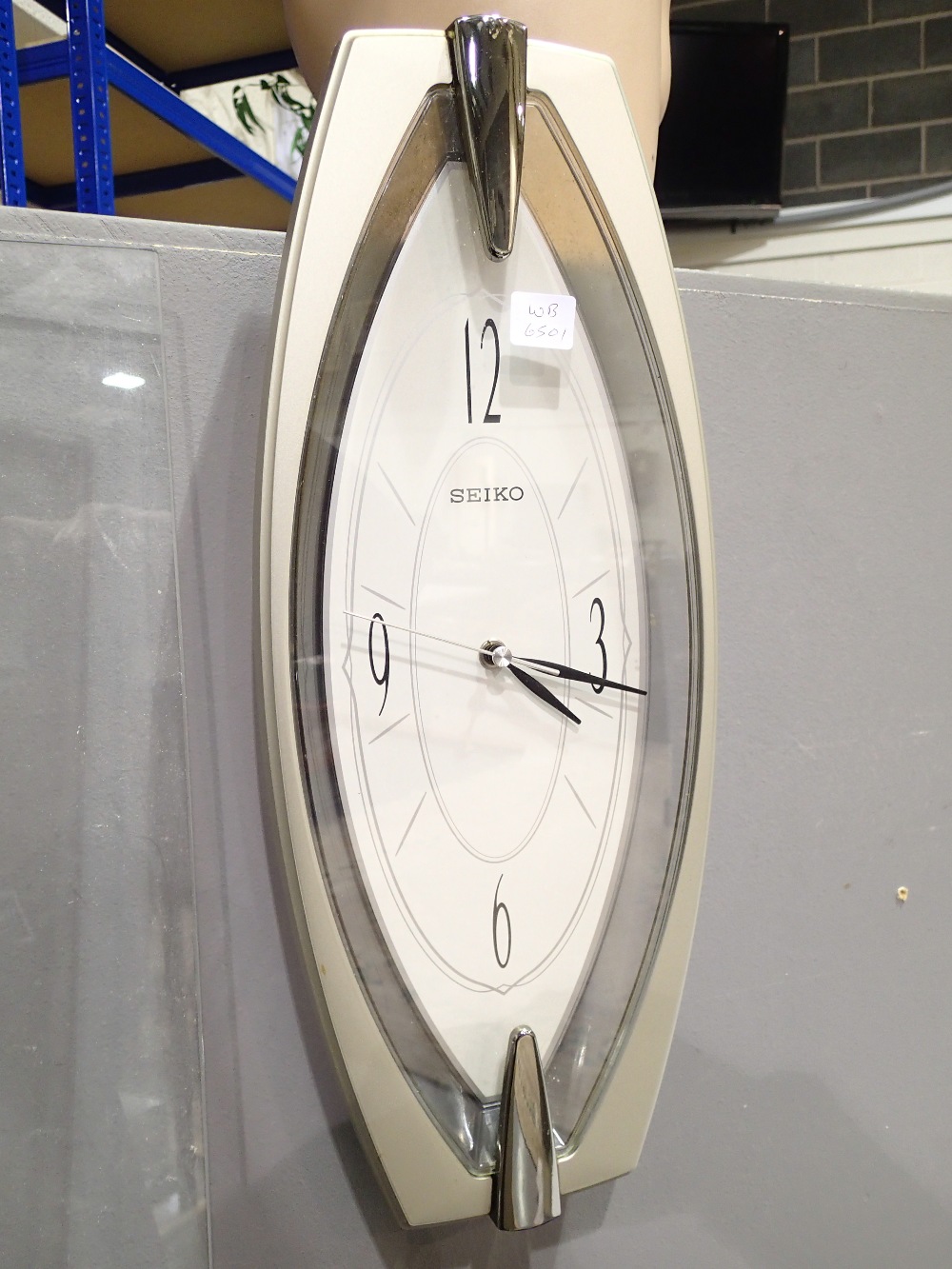 Seiko retro wall clock H: 45 cm