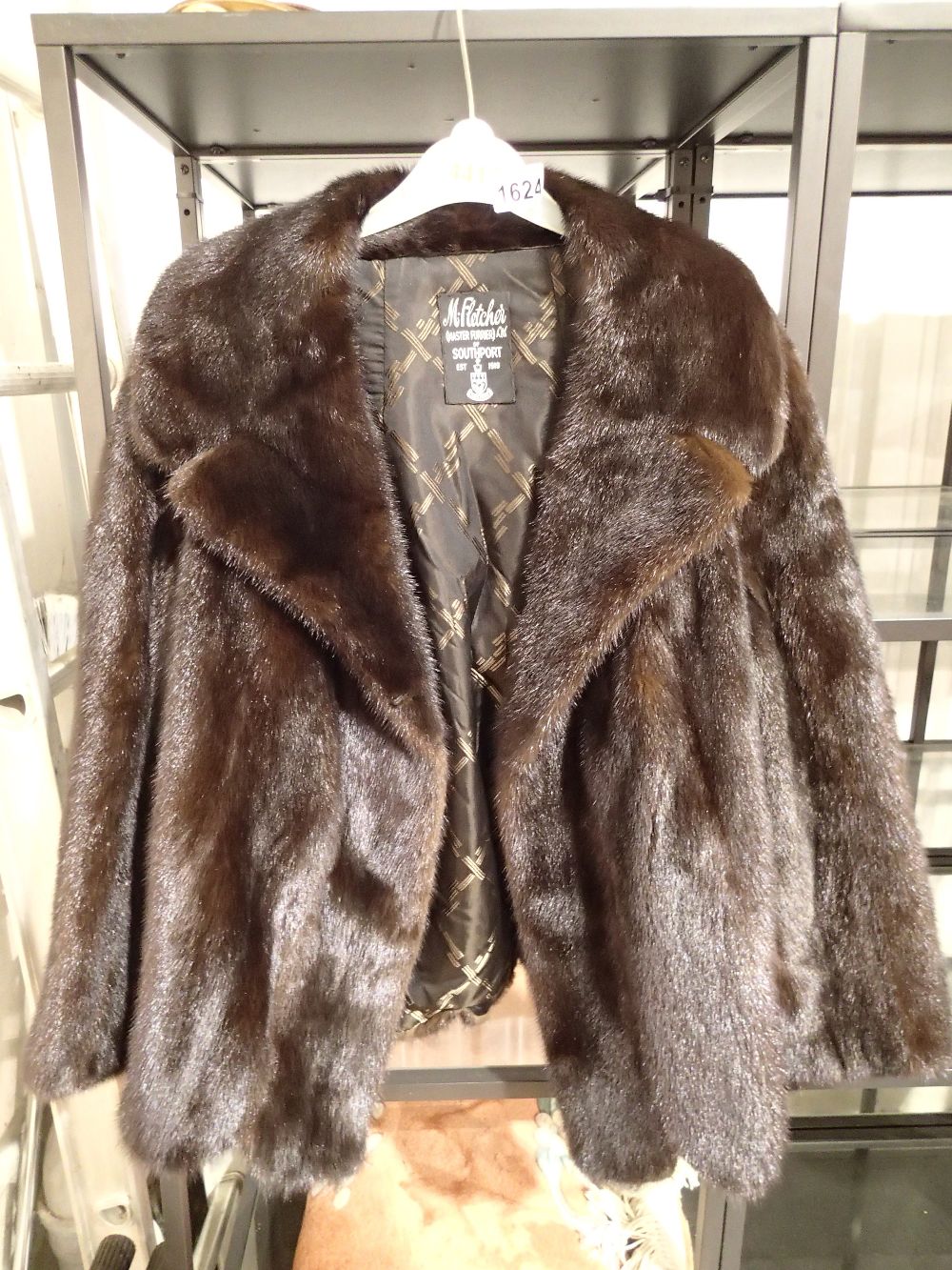 Real mink short jacket by M Fletcher of Southport